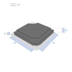 Dalle Pour Parasol 15 Kg Béton Stacio Noir Hespéride 7 Dalle Pour Parasol 15 Kg Béton Stacio Noir Hespéride -ATMOSPHERA || Intex || Demeyere Soldes dalle pour parasol 15 kg beton stacio noir hesperide 2