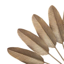 Déco Murale Métal 112x74 Feuilles Dorées Atmosphera -ATMOSPHERA || Intex || Demeyere Soldes deco murale metal 112x74 feuilles dorees atmosphera 2