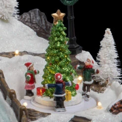 Déco Noël Chalet à La Montagne Piles Lumineux Animé -ATMOSPHERA || Intex || Demeyere Soldes deco noel chalet a la montagne piles lumineux anime 2