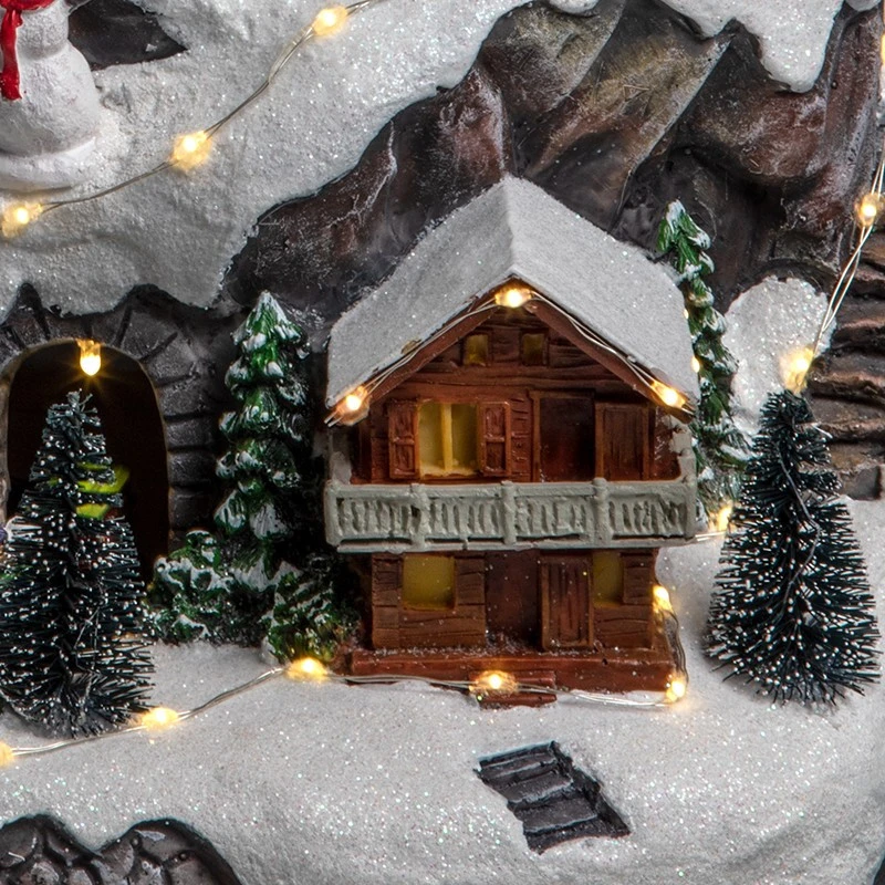 Déco Noël Grottes Montagne Secteur Lumineux Animé Musical 4 Déco Noël Grottes Montagne Secteur Lumineux Animé Musical – Image 2