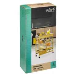 Desserte Bambou 6 Tiroirs Roulettes 76 Cm 5five -ATMOSPHERA || Intex || Demeyere Soldes desserte bambou 6 tiroirs roulettes 76 cm 5five 1