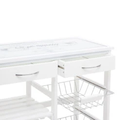 ATMOSPHERA Desserte De Cuisine Verre Blanc Modèle GUSTAF 8 ATMOSPHERA Desserte De Cuisine Verre Blanc Modèle GUSTAF -ATMOSPHERA || Intex || Demeyere Soldes desserte de cuisine verre blanc modele gustaf 2