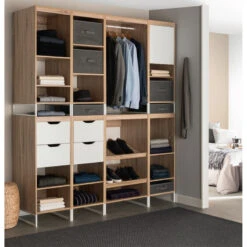 Dressing Module L40 2 étagères 1 Porte Orso -ATMOSPHERA || Intex || Demeyere Soldes dressing module l40 2 etageres 1 porte orso 3