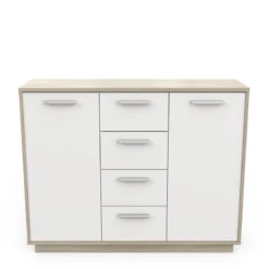 Demeyere Buffet Bas 2 Portes 4 Tiroirs Léo 10 Demeyere Buffet Bas 2 Portes 4 Tiroirs Léo -ATMOSPHERA || Intex || Demeyere Soldes enfilade 2 portes 4 tiroirs leo 1 3