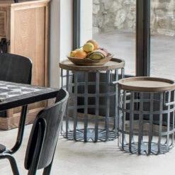 Ensemble De 2 Tables à Café Métal Facto Atmosphera -ATMOSPHERA || Intex || Demeyere Soldes ensemble de 2 tables a cafe metal facto atmosphera 5