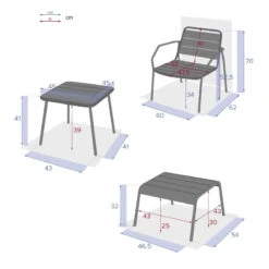Ensemble Extérieur Duo Relax Phuket Bleu Canard Hespéride -ATMOSPHERA || Intex || Demeyere Soldes ensemble exterieur duo relax phuket bleu canard hesperide 6