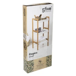Étagère 3 Niveaux Natureo Blanc 5Five 7 Étagère 3 Niveaux Natureo Blanc 5Five -ATMOSPHERA || Intex || Demeyere Soldes etagere 3 niveaux en bambou veritable 1 2