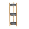 Etagère 3 Niveaux Ronds Noumea Bambou Gris -ATMOSPHERA || Intex || Demeyere Soldes etagere 3 niveaux ronds noumea bambou gris