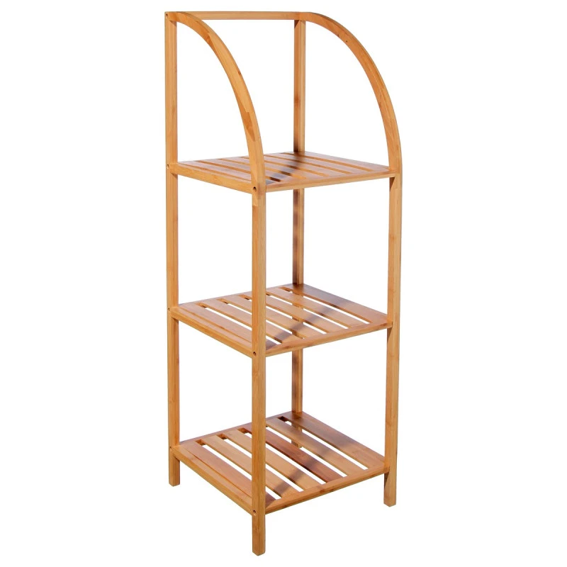 Étagère Arquée Bambou 3 Niveaux 3 Étagère Arquée Bambou 3 Niveaux