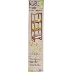 Étagère Bambou 4 Niveaux -ATMOSPHERA || Intex || Demeyere Soldes etagere bambou 4 niveaux 3