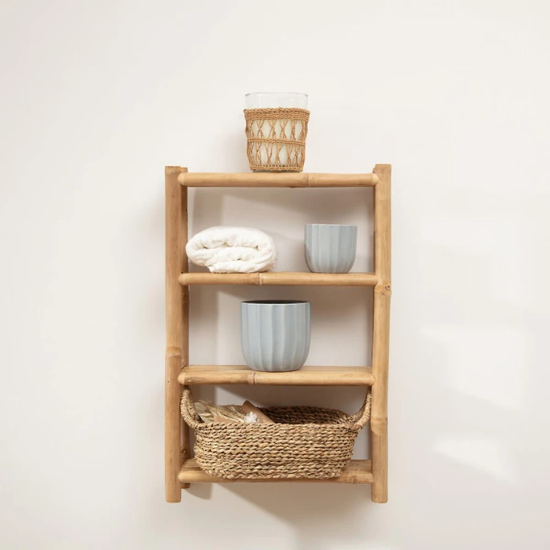 Etagère Murale Bambou 4 Niveaux Sea View Atmosphera 4 Etagère Murale Bambou 4 Niveaux Sea View Atmosphera – Image 2