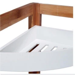 Etagère Salle Bain Angle Léa Bambou 3 Niveaux -ATMOSPHERA || Intex || Demeyere Soldes etagere salle bain angle lea bambou 3 niveaux 1