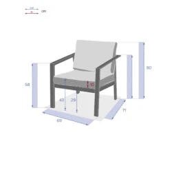 Fauteuil 1 Place Pavane Graphite Hespéride -ATMOSPHERA || Intex || Demeyere Soldes fauteuil 1 place pavane graphite hesperide 5