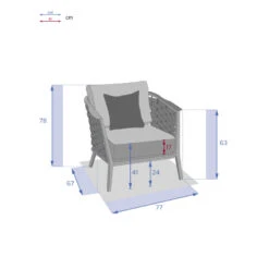Fauteuil De Salon Extérieur 1 Place Embruns Hespéride -ATMOSPHERA || Intex || Demeyere Soldes fauteuil de salon exterieur 1 place embruns hesperide 3