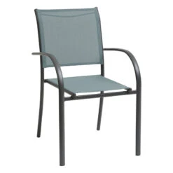 Fauteuil Empilable Piazza Hespéride Jade/graphite