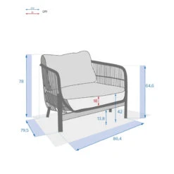 Fauteuil Extérieur 1 Place Deona Acacia Hespéride 13 Fauteuil Extérieur 1 Place Deona Acacia Hespéride -ATMOSPHERA || Intex || Demeyere Soldes fauteuil exterieur 1 place deona acacia hesperide 5