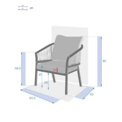 Fauteuil Extérieur 1 Place Oriengo Anthracite Hespéride 10 Fauteuil Extérieur 1 Place Oriengo Anthracite Hespéride -ATMOSPHERA || Intex || Demeyere Soldes fauteuil exterieur 1 place oriengo anthracite hesperide 3