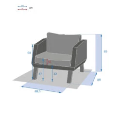 Fauteuil Extérieur Axiome Hespéride -ATMOSPHERA || Intex || Demeyere Soldes fauteuil exterieur axiome hesperide 3