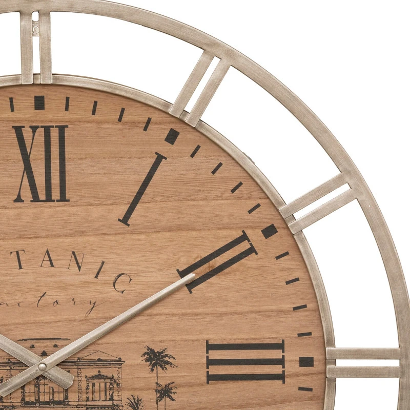 Horloge 70 Cm Métal Et Bois Bota Atmosphera 4 Horloge 70 Cm Métal Et Bois Bota Atmosphera – Image 2