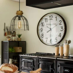 Horloge Bois Ceinture D92 Atmosphera -ATMOSPHERA || Intex || Demeyere Soldes horloge bois ceinture diam 92 cm atmosphera 2