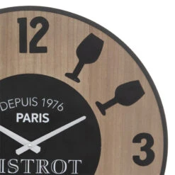 Horloge D57 Bistrot En Bois Lais Atmosphera -ATMOSPHERA || Intex || Demeyere Soldes horloge d57 bistrot en bois lais atmosphera 1