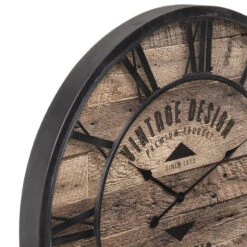 Horloge D80 Métal Et Bois Oscar Atmosphera -ATMOSPHERA || Intex || Demeyere Soldes horloge d80 metal et bois oscar atmosphera 1