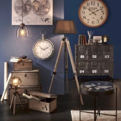 Lampadaire Trépied Runo Noir Atmosphera H 145 Cm -ATMOSPHERA || Intex || Demeyere Soldes lampadaire trepied runo noir atmosphera h 145 cm 1