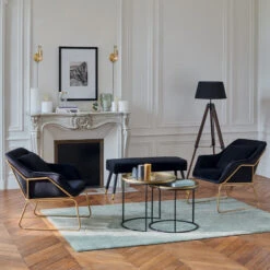 Lampadaire Trépied Runo Noir Atmosphera H 145 Cm -ATMOSPHERA || Intex || Demeyere Soldes lampadaire trepied runo noir atmosphera h 145 cm 4