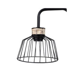 Lampe à Poser Filaire Métal Et Rotin Lady Ostaria -ATMOSPHERA || Intex || Demeyere Soldes lampe a poser filaire metal et rotin lady ostaria 2