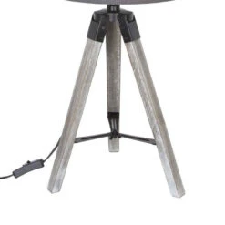 Lampe Trépied Runo Gris Atmosphera H 58 Cm -ATMOSPHERA || Intex || Demeyere Soldes lampe trepied runo gris atmosphera h 58 cm 1