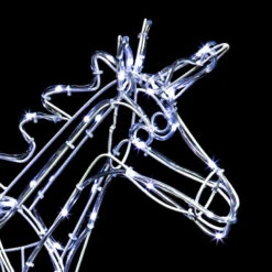 Licorne Lumineuse Blanc Froid 70 Leds 3D -ATMOSPHERA || Intex || Demeyere Soldes licorne lumineuse blanc froid 1