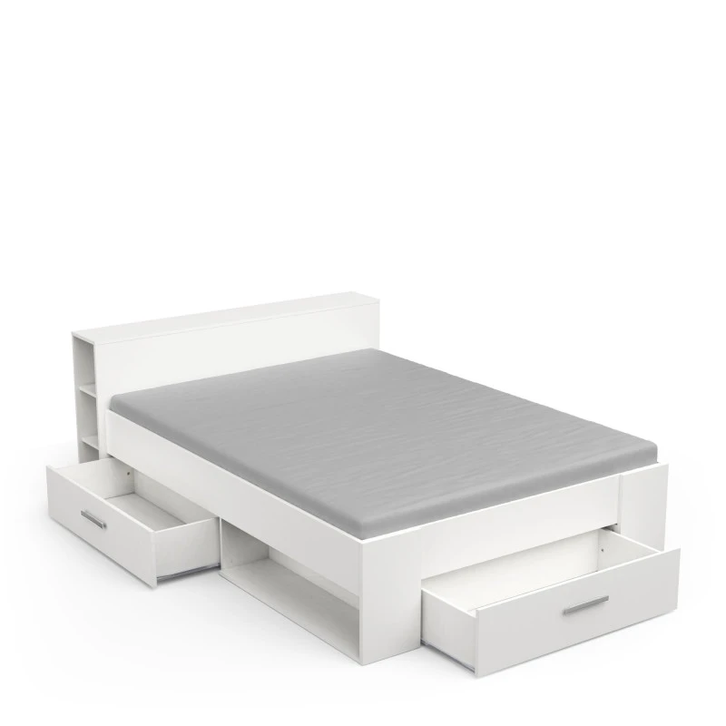 Demeyere Lit 140x190 Cm Pocket Blanc 6 Demeyere Lit 140x190 Cm Pocket Blanc – Image 4