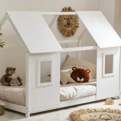 Lit Cabane Enfant Pin Blanc 90x190 Atmosphera -ATMOSPHERA || Intex || Demeyere Soldes lit cabane enfant pin blanc 90x190 atmosphera 1 1