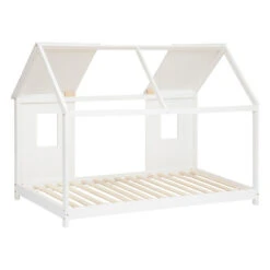 Lit Cabane Enfant Pin Blanc 90x190 Atmosphera -ATMOSPHERA || Intex || Demeyere Soldes lit cabane enfant pin blanc 90x190 atmosphera 1 2
