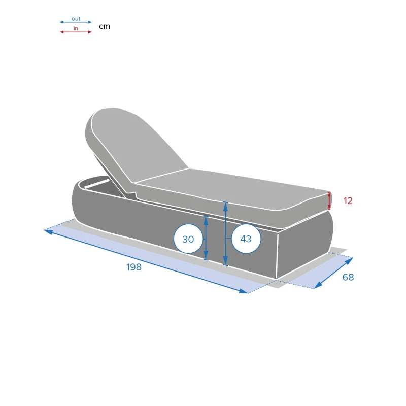 Lit Piscine Moorea Terre Ombre Hespéride 10 Lit Piscine Moorea Terre Ombre Hespéride – Image 8