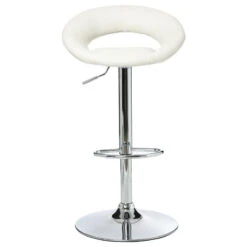 Tabouret De Bar Sasha Blanc Atmosphera -ATMOSPHERA || Intex || Demeyere Soldes lot 2 tabourets de bar sasha blanc 1