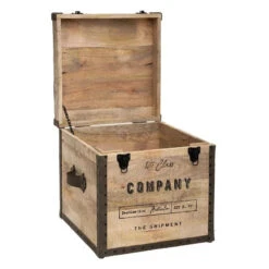 Malle Pouf Vintage En Bois Atmosphera 10 Malle Pouf Vintage En Bois Atmosphera -ATMOSPHERA || Intex || Demeyere Soldes malle pouf vintage en bois atmosphera 2