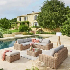 Méridienne Gauche De Salon Savinia Coloris Tahini Hespéride -ATMOSPHERA || Intex || Demeyere Soldes meridienne gauche de salon savinia coloris tahini hesperide 2