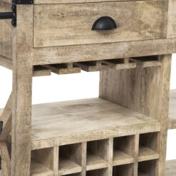 Meuble Bar 2 Tiroirs Sur Roues Silas Atmosphera -ATMOSPHERA || Intex || Demeyere Soldes meuble bar 2 tiroirs sur roues silas atmosphera 6