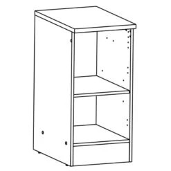 Demeyere Meuble Bas 1 Porte 40 Cm Origan Noir Et Bois -ATMOSPHERA || Intex || Demeyere Soldes meuble bas 1 porte 40 cm origan noir et bois 1 3