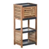 Meuble Bas De Rangement 1 Porte En Acacia -ATMOSPHERA || Intex || Demeyere Soldes meuble bas rangement 1 porte en acacia