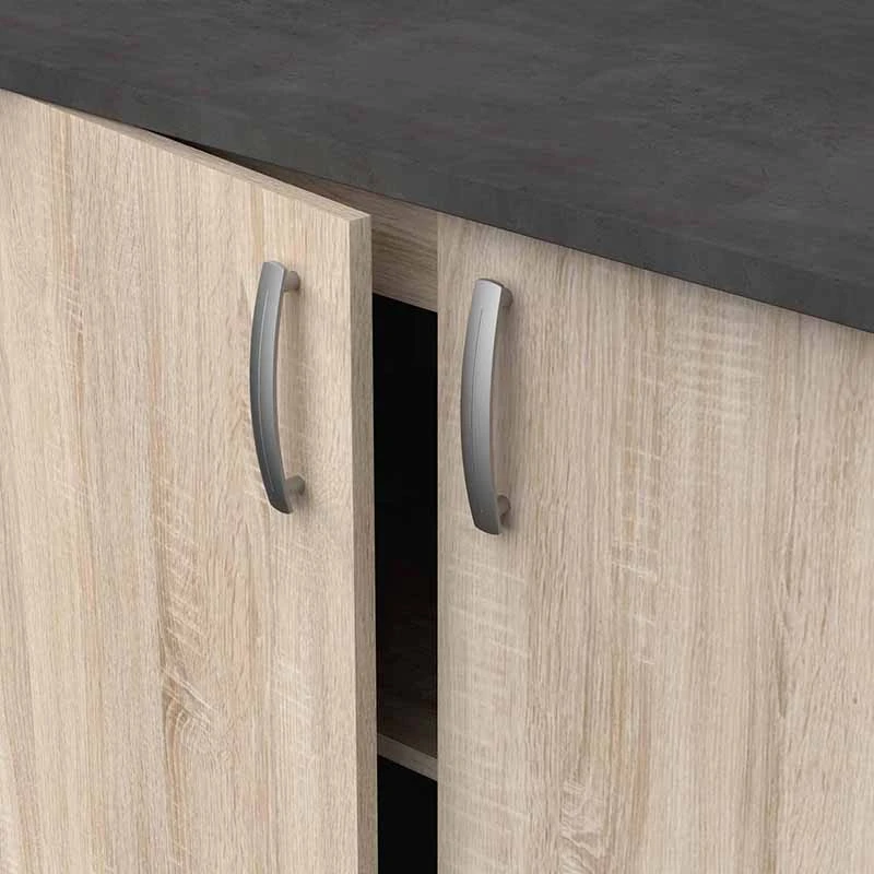 Demeyere Meuble De Cuisine Bas 2 Portes 100cm Paprika 5 Demeyere Meuble De Cuisine Bas 2 Portes 100cm Paprika – Image 3