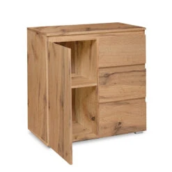 Meuble De Rangement 1 Porte 3 Tiroirs Naturel 14 Meuble De Rangement 1 Porte 3 Tiroirs Naturel -ATMOSPHERA || Intex || Demeyere Soldes meuble de rangement 1 porte 3 tiroirs naturel image 5