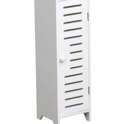 Meuble Réserve Et Dérouleur WC 1 Porte Blanc -ATMOSPHERA || Intex || Demeyere Soldes meuble reserve et derouleur wc 1 porte blanc 1