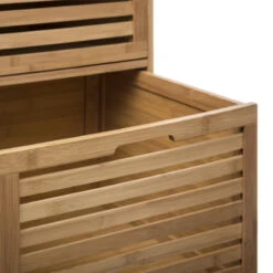 Meuble Salle Bain 3 Tiroirs Bambou Sicela -ATMOSPHERA || Intex || Demeyere Soldes meuble salle bain 3 tiroirs bambou sicela 1