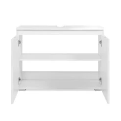 Meuble Sous Vasque 2 Portes Capetown Blanc -ATMOSPHERA || Intex || Demeyere Soldes meuble sous vasque 2 portes capetown blanc 2