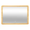 Miroir Rectangulaire 66x47 Bambou LED 5Five -ATMOSPHERA || Intex || Demeyere Soldes miroir rectangulaire 66x47 bambou led 5five