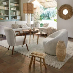 Miroir Rond 80 Cm En Roseau Ael Atmosphera -ATMOSPHERA || Intex || Demeyere Soldes miroir rond 80 cm en roseau ael atmosphera 1