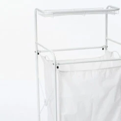 Panier à linge Blanc Sur Support -ATMOSPHERA || Intex || Demeyere Soldes panier a linge sur support 1