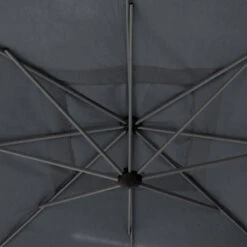 Parasol Décentré Carré Manoa Ardoise Hespéride -ATMOSPHERA || Intex || Demeyere Soldes parasol decentre carre manoa ardoise hesperide 1 2